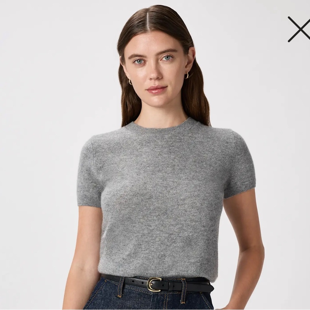 Quince Heather Gray Short Sleeve Tee